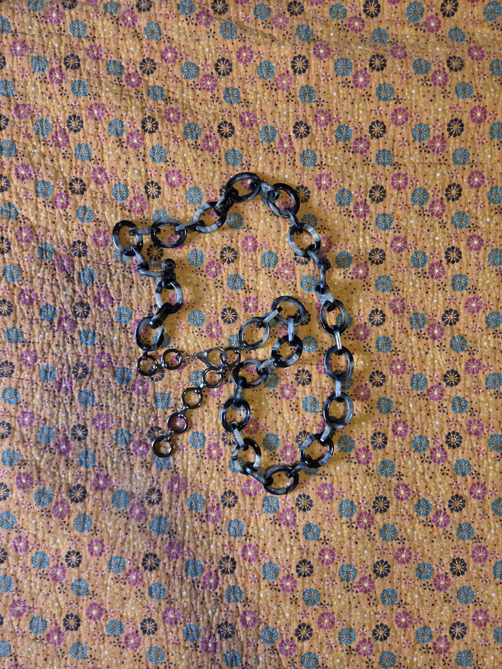 Black Tortoiseshell Link Belt